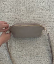 Rosette Crossbody - Taupe