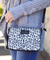 Ara Convertible Crossbody Clutch - Leopard Nylon