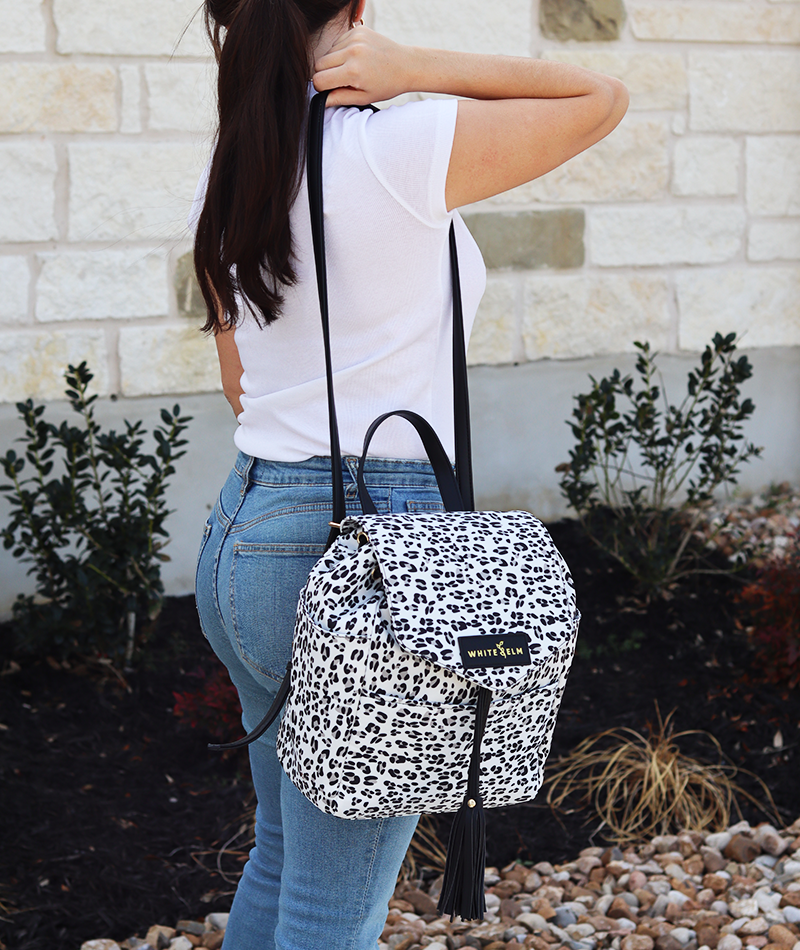 Luna Drawstring Backpack - Leopard [Outlet RETIRED Final Sale]