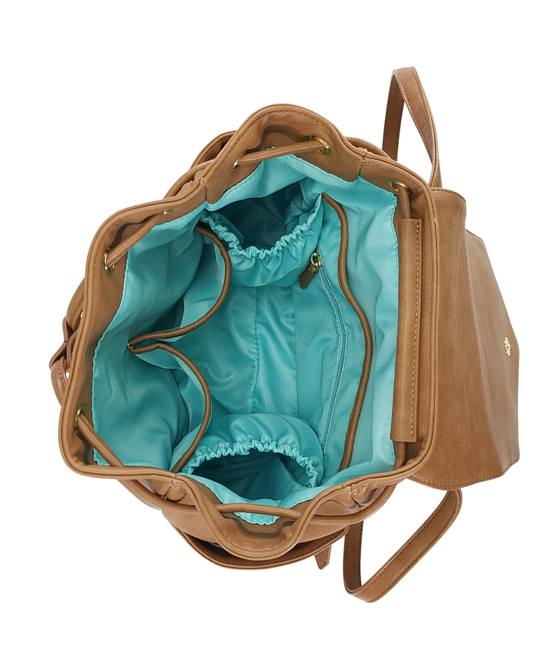 Luna Drawstring Backpack - Almond [Outlet RETIRED Final Sale]