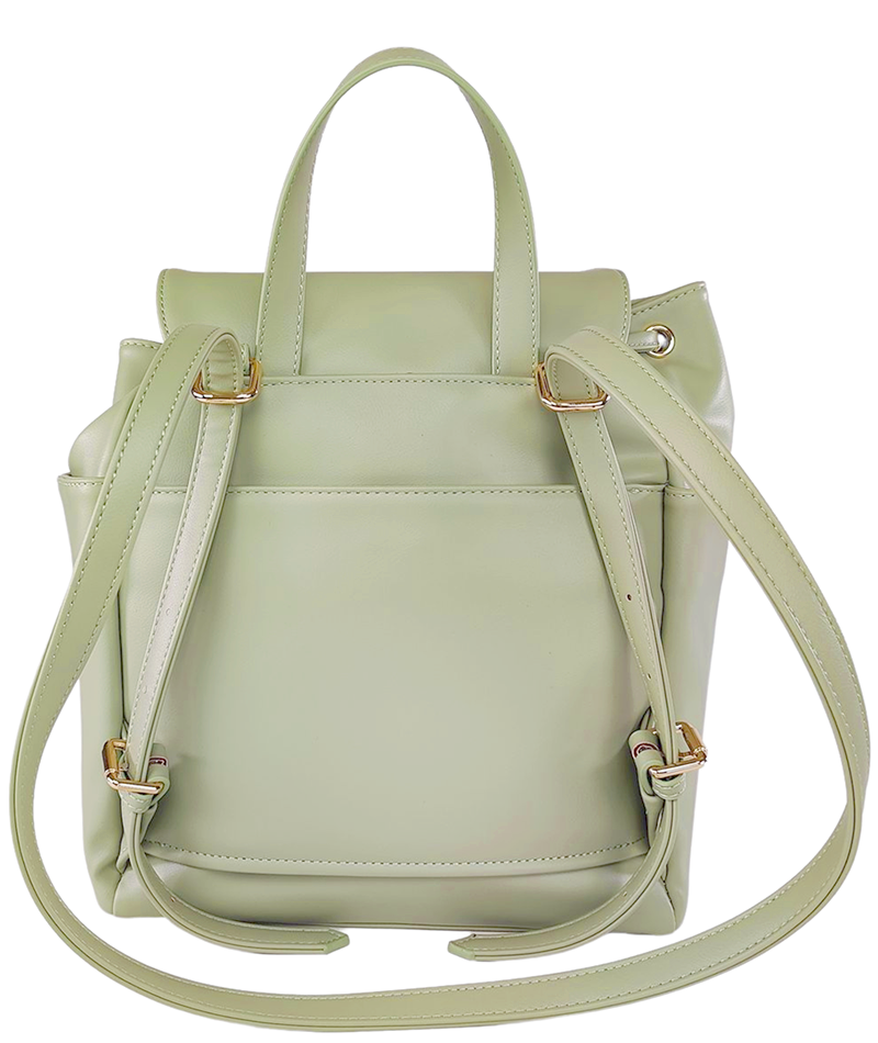 Luna Drawstring Backpack - Sage Green [Outlet Final Sale]