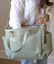 Aquila Tote Bag - Sage Green