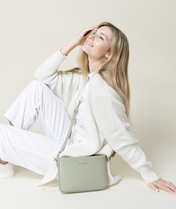 Ara Convertible Crossbody Clutch - Sage Green
