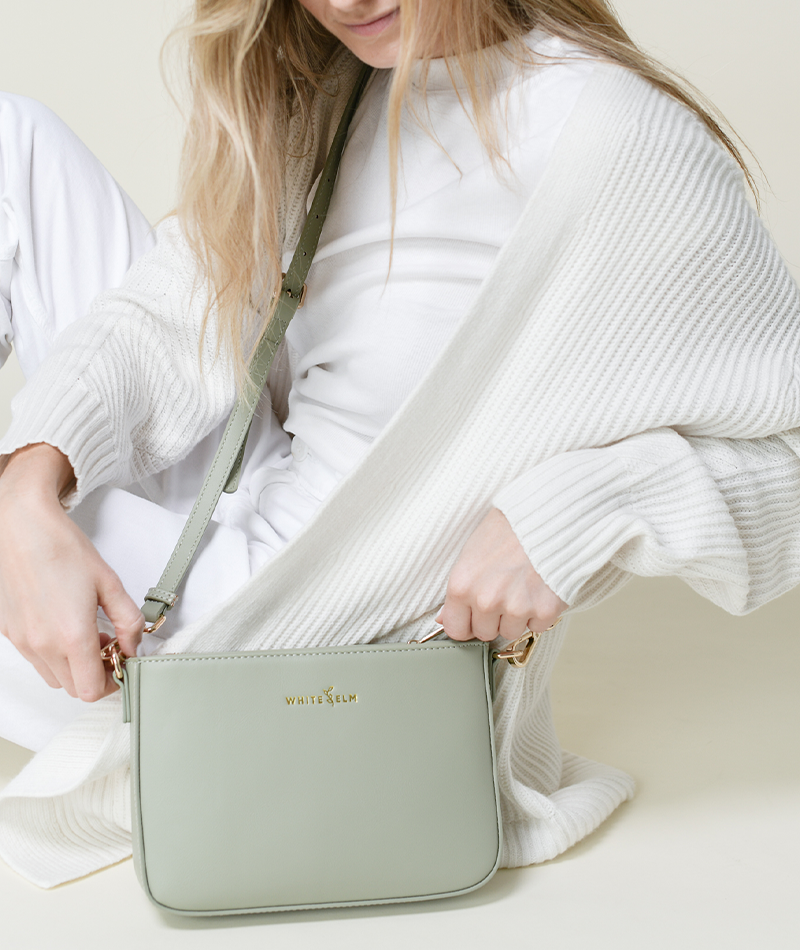 Ara Convertible Crossbody Clutch - Sage Green