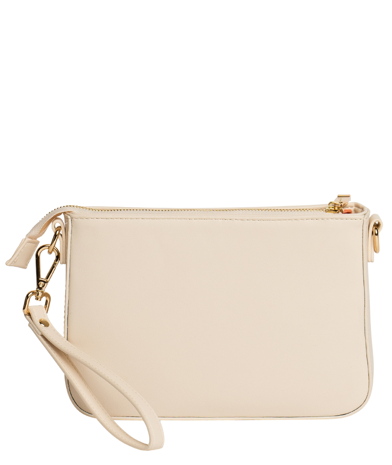 Calvin Klein Womens Crossbody Bag Beige/Brown And Cream