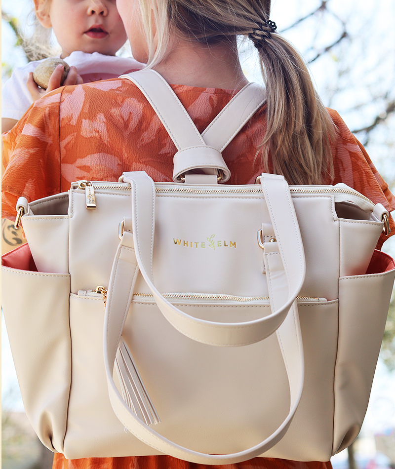 Gemini Mini Convertible Backpack - Cream [Outlet RETIRED Final Sale]